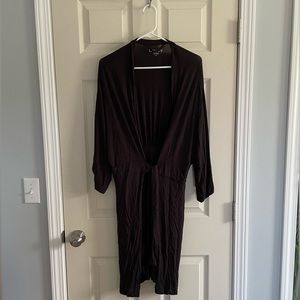 DKNY Lightweight Black Robe, Size 2x